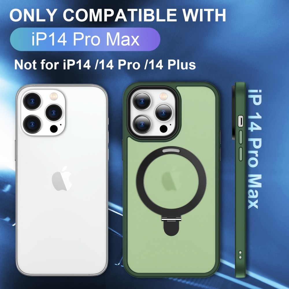 iPhone 14 Pro Max Hybrid-Hülle MagSafe Ring Grün