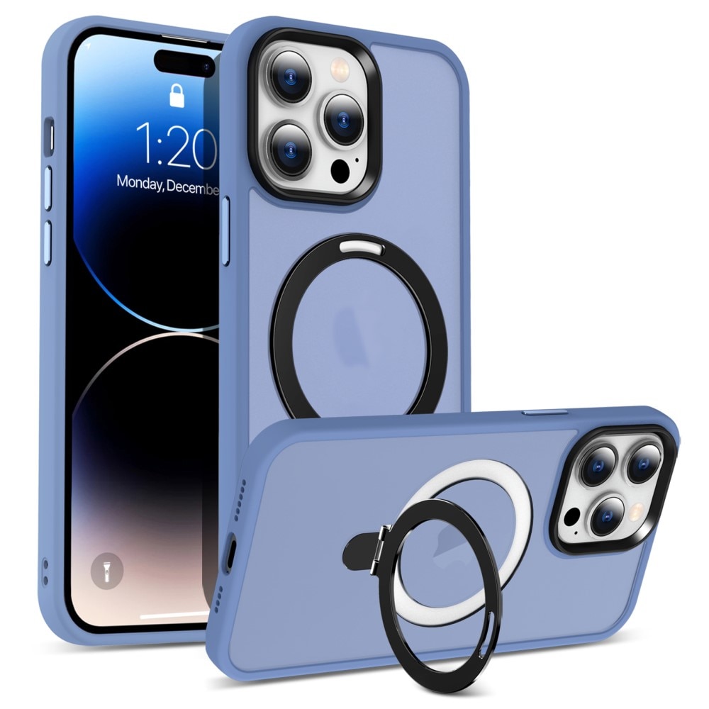 iPhone 14 Pro Max Hybrid-Hülle MagSafe Ring blau