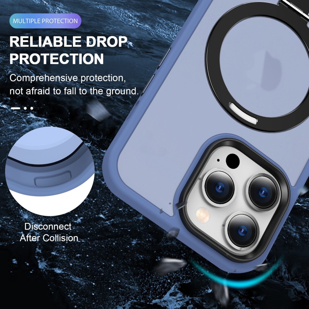 iPhone 14 Pro Max Hybrid-Hülle MagSafe Ring Blau