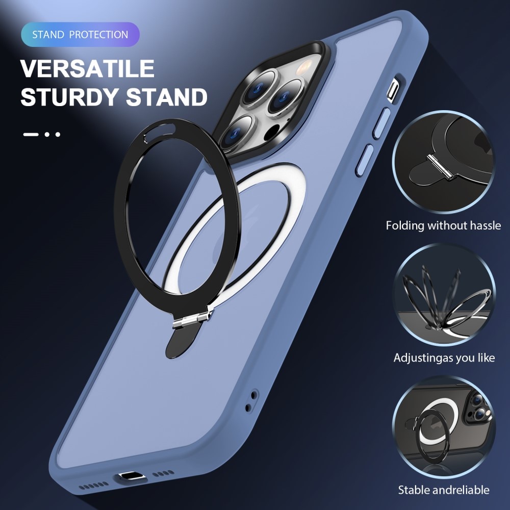 iPhone 14 Pro Max Hybrid-Hülle MagSafe Ring Blau