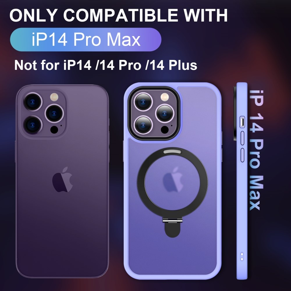 iPhone 14 Pro Max Hybrid-Hülle MagSafe Ring Lila