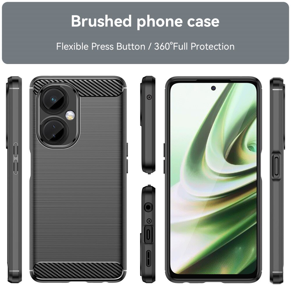  OnePlus Nord CE 3 Lite Hülle TPU Brushed Schwarz