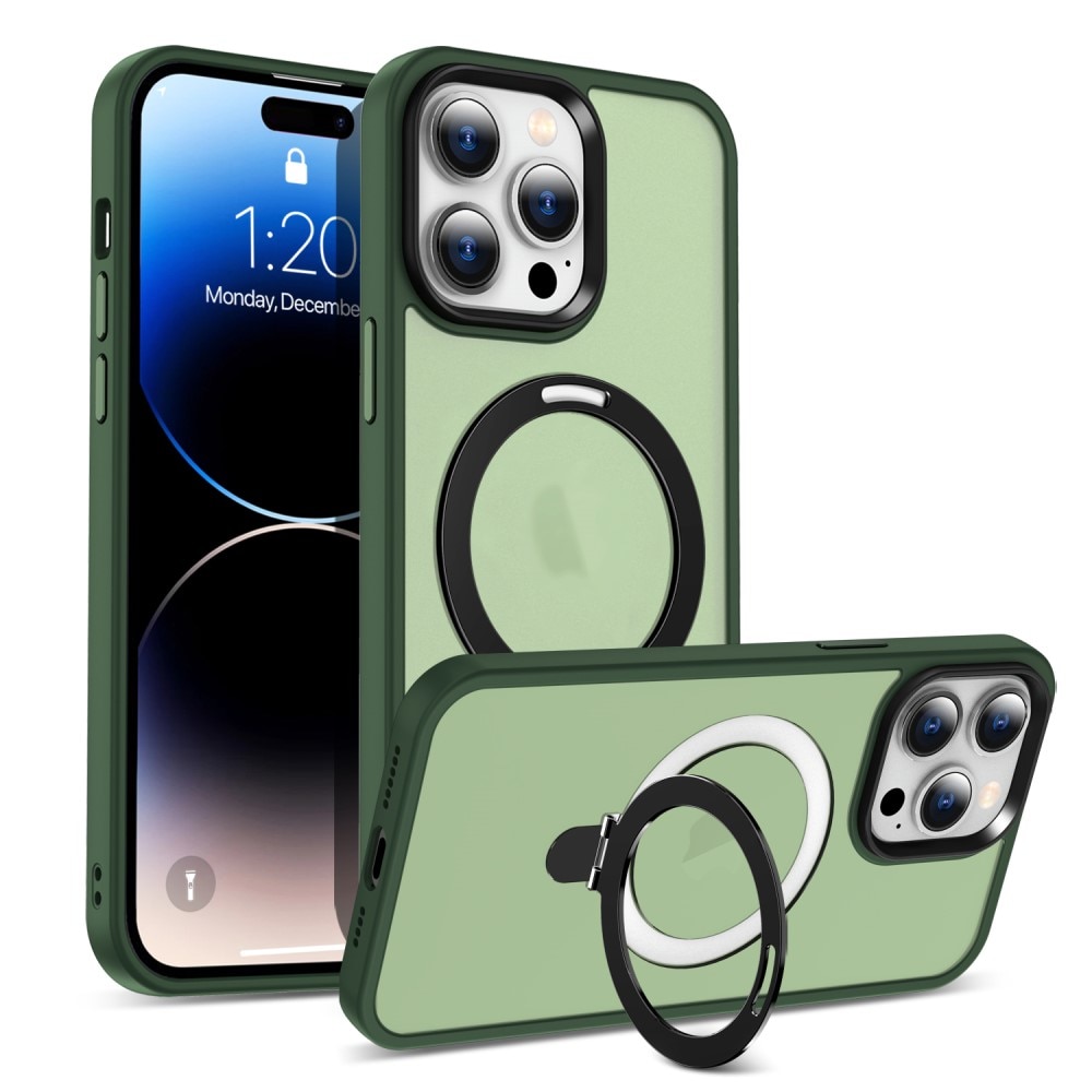 iPhone 14 Pro Hybrid-Hülle MagSafe Ring grün