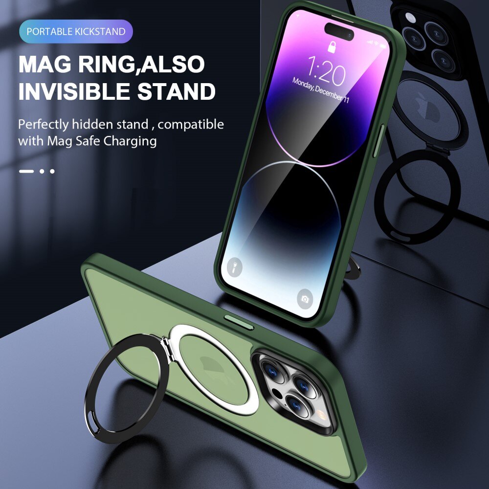 iPhone 14 Pro Hybrid-Hülle MagSafe Ring Grün