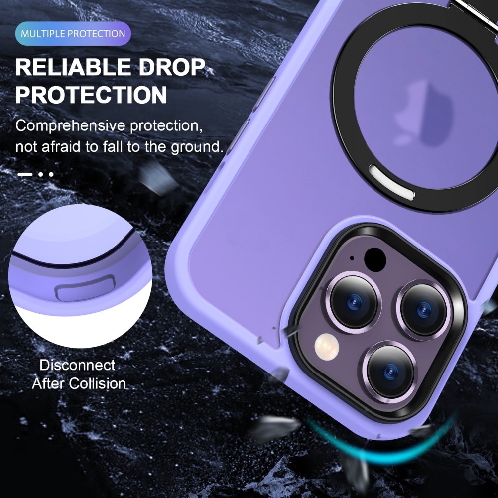 iPhone 14 Pro Hybrid-Hülle MagSafe Ring Lavendel