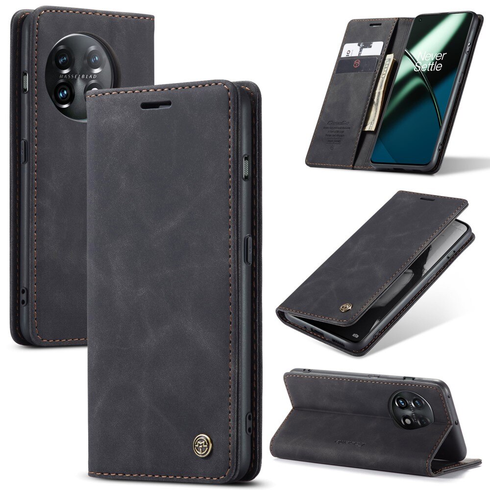 Slim Portemonnaie-Hülle  OnePlus 11 Schwarz