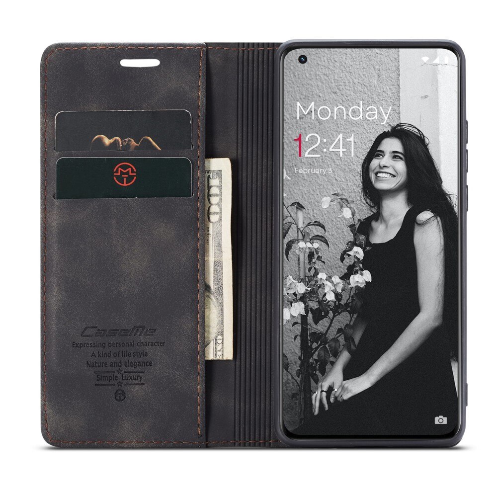 Slim Portemonnaie-Hülle  OnePlus 11 Schwarz