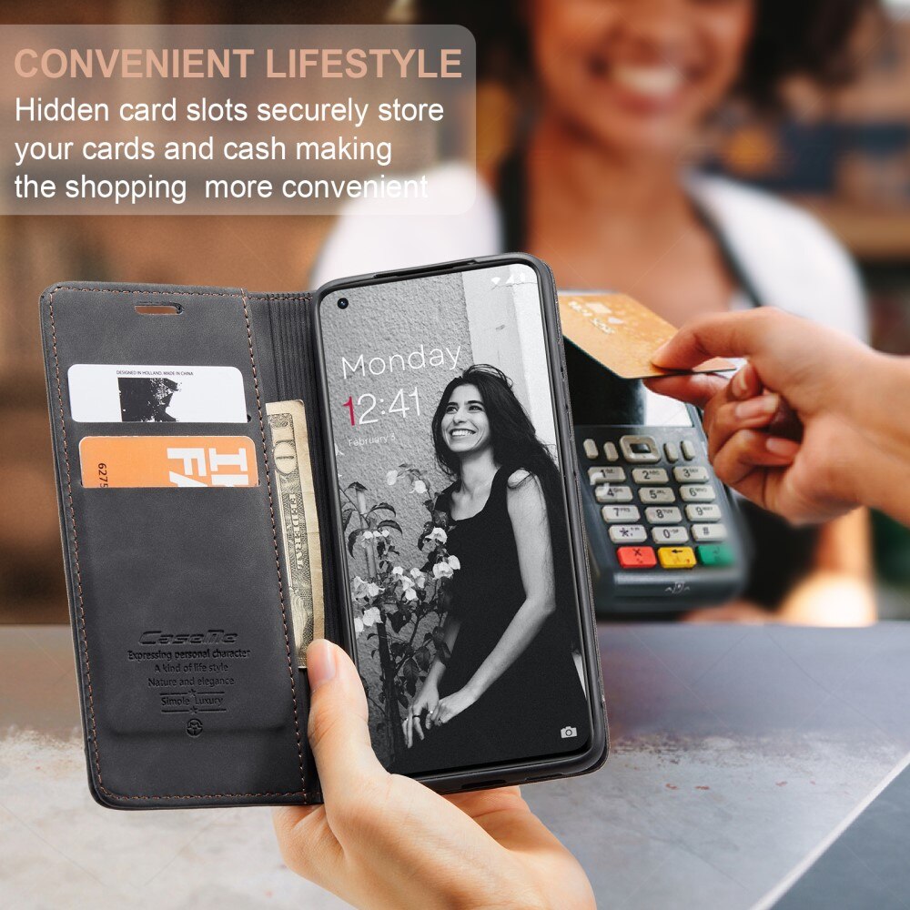 Slim Portemonnaie-Hülle  OnePlus 11 Schwarz