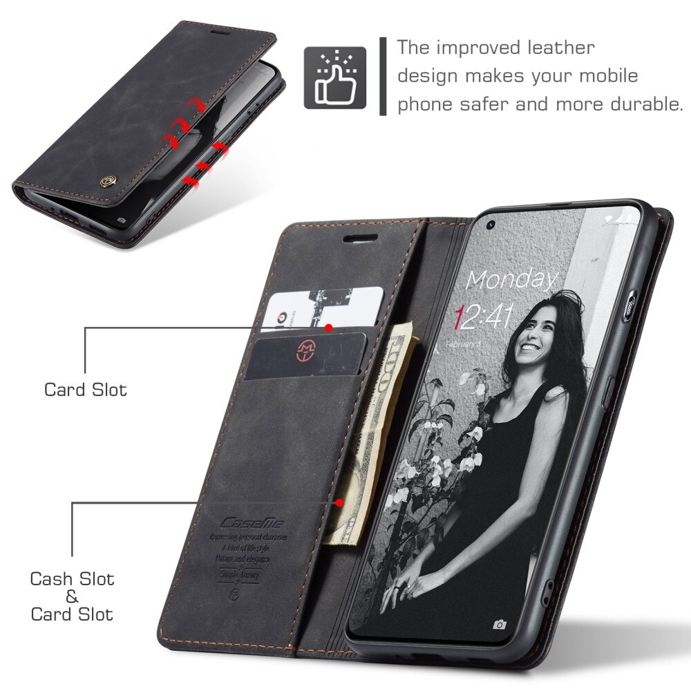 Slim Portemonnaie-Hülle  OnePlus 11 Schwarz