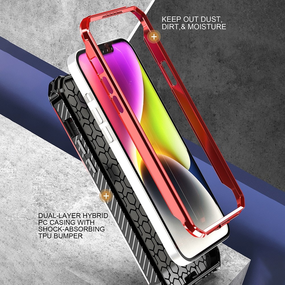 iPhone 13 Hybrid-Hülle Tech MagSafe Ring schwarz