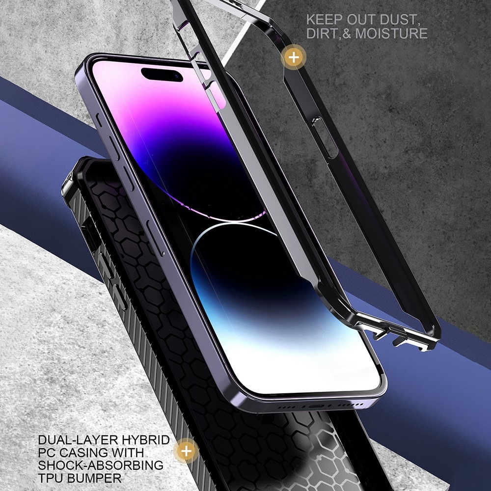 iPhone 13 Pro Hybrid-Hülle Tech MagSafe Ring schwarz
