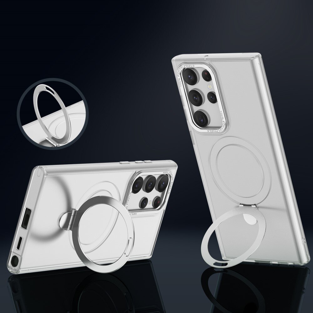 Samsung Galaxy S23 Ultra Hybrid-Hülle MagSafe Ring Blau