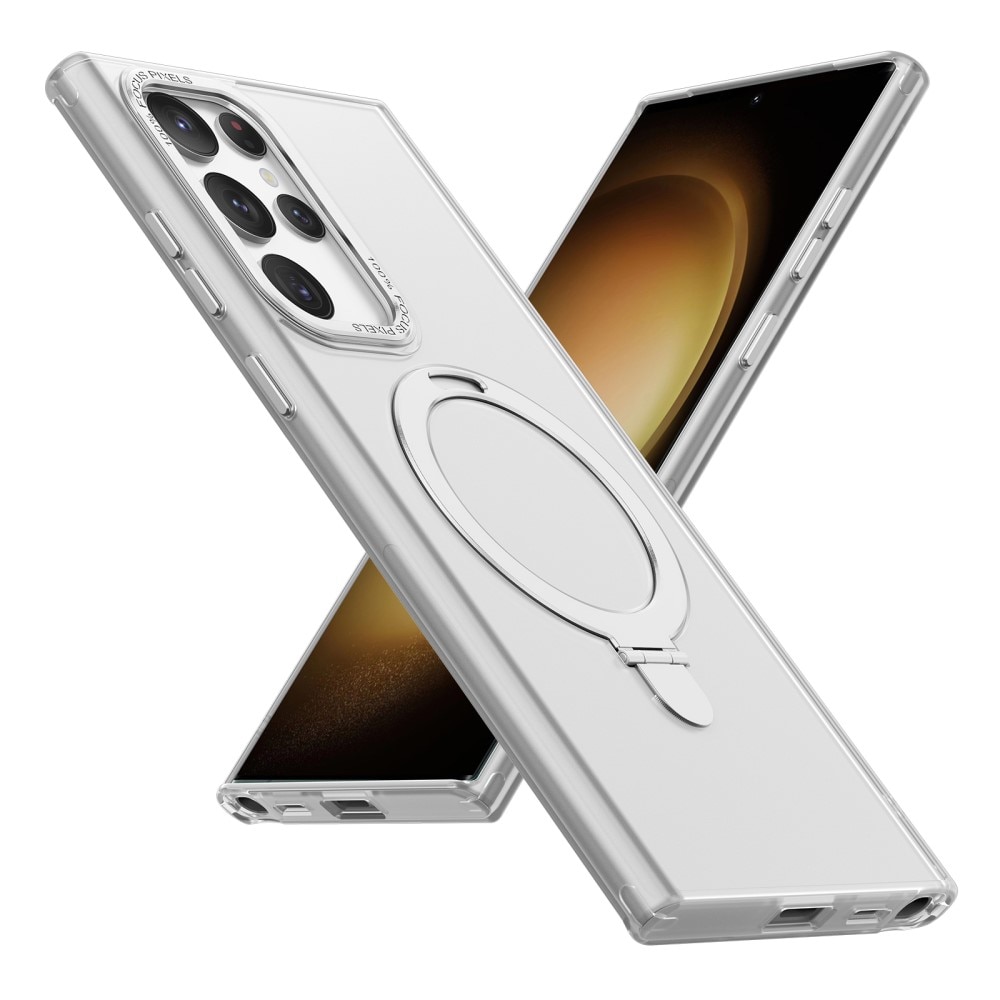 Samsung Galaxy S23 Ultra Hybrid-Hülle MagSafe Ring Blau