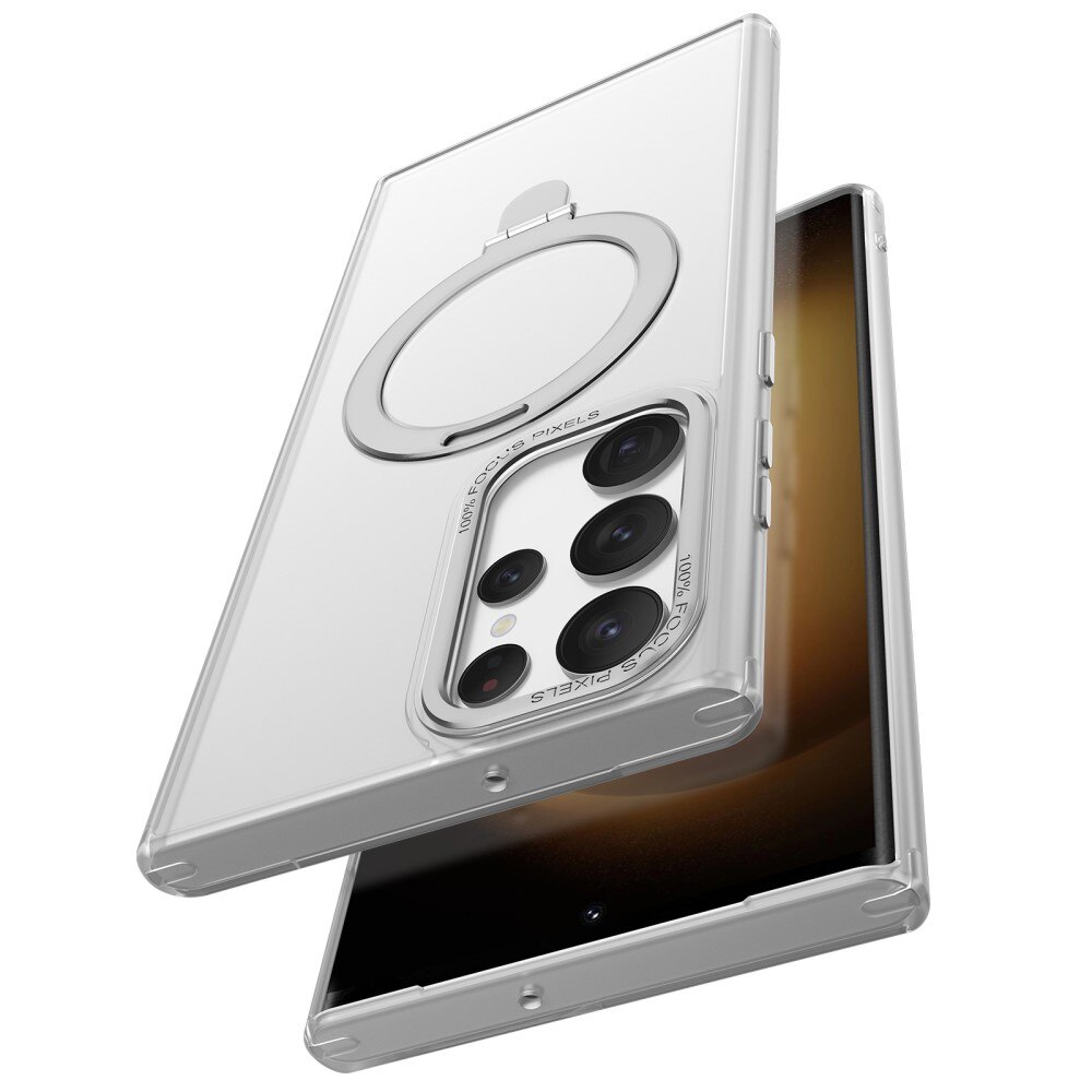 Samsung Galaxy S23 Ultra Hybrid-Hülle MagSafe Ring Blau