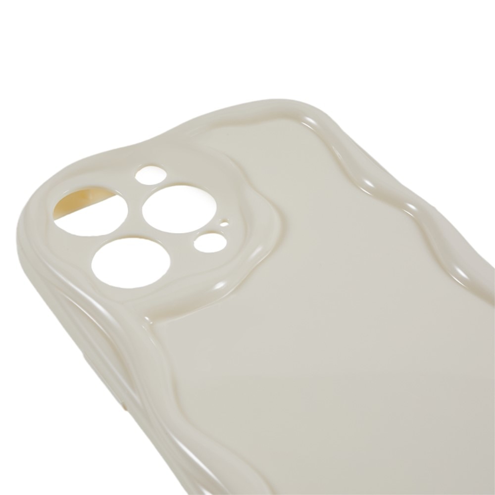 iPhone 14 Pro TPU-hülle Wavy hell beige