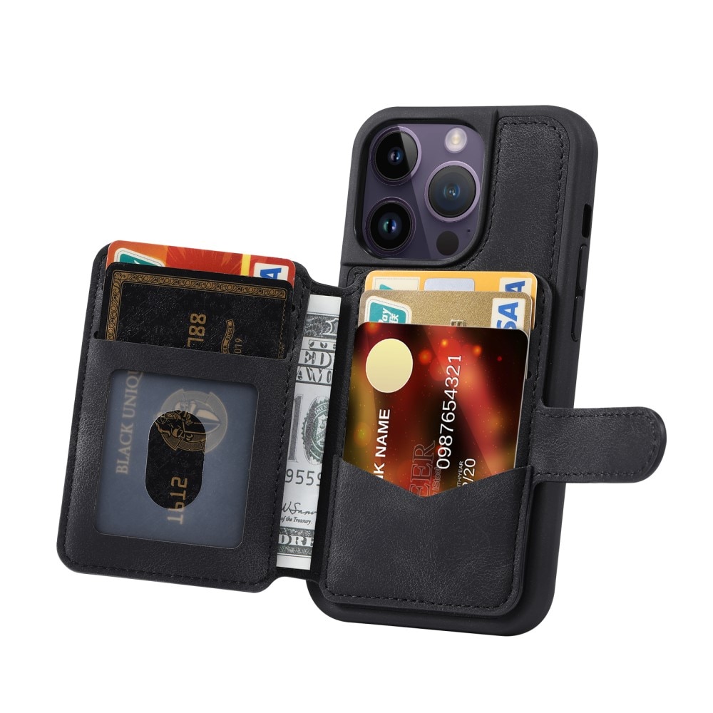 iPhone 12 Pro Max RFID-geschützte Multi-slot Hülle schwarz