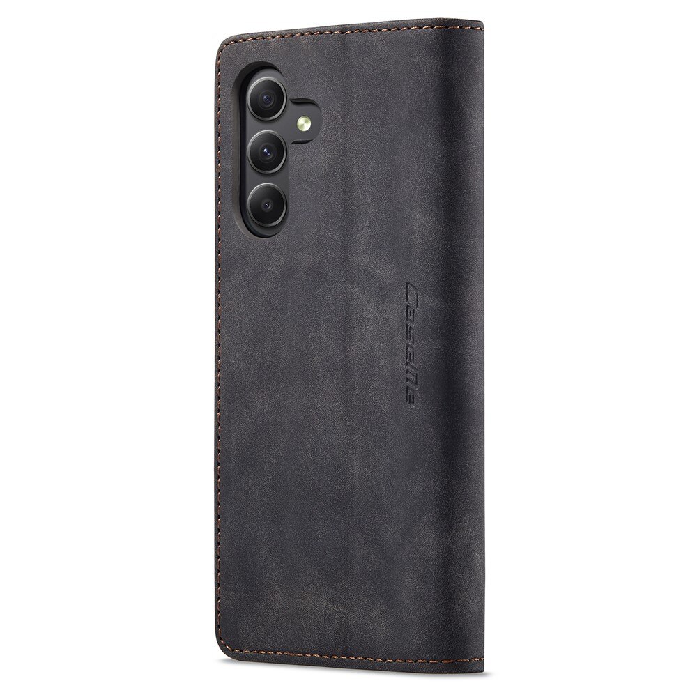 Slim Portemonnaie-Hülle Samsung Galaxy A24 Schwarz