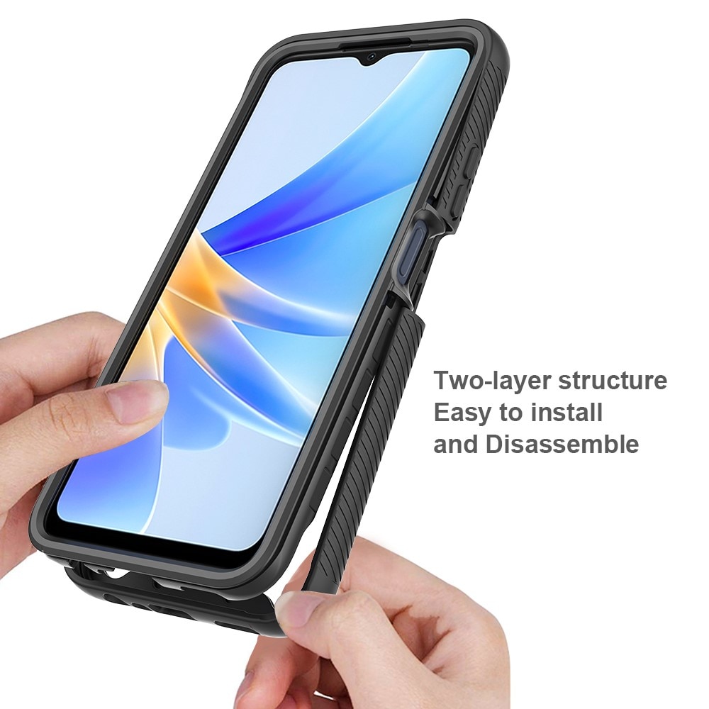 Oppo A17 Full Protection Case schwarz