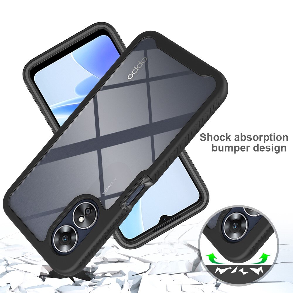 Oppo A17 Full Protection Case schwarz