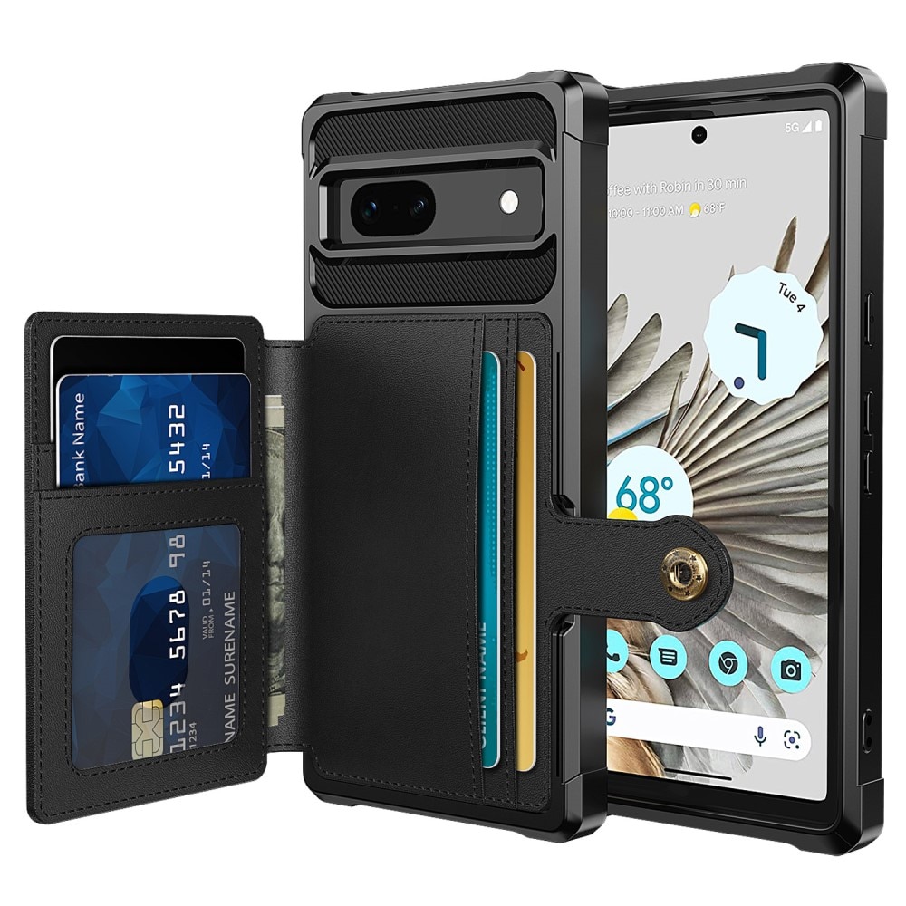 Google Pixel 7a Tough Multi-slot Case schwarz