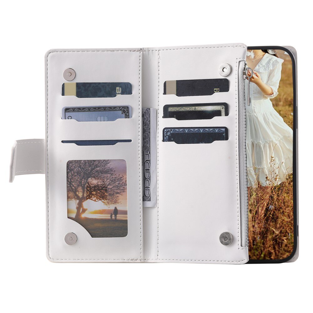 Samsung Galaxy A54 Brieftasche Hülle Quilted Weiß