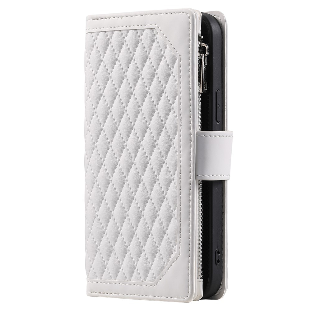 Samsung Galaxy A54 Brieftasche Hülle Quilted weiß