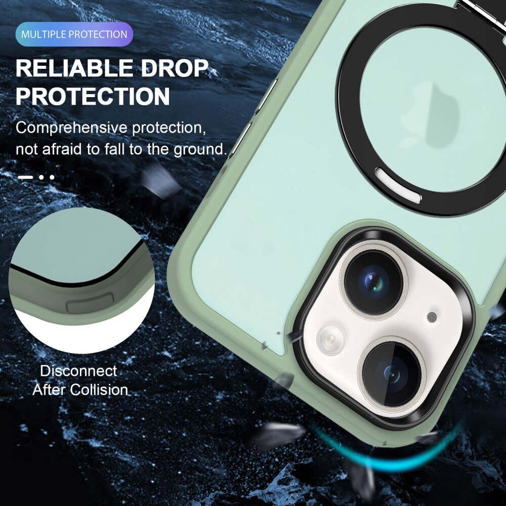 iPhone 14 Hybrid-Hülle Magnetic Ring Grün