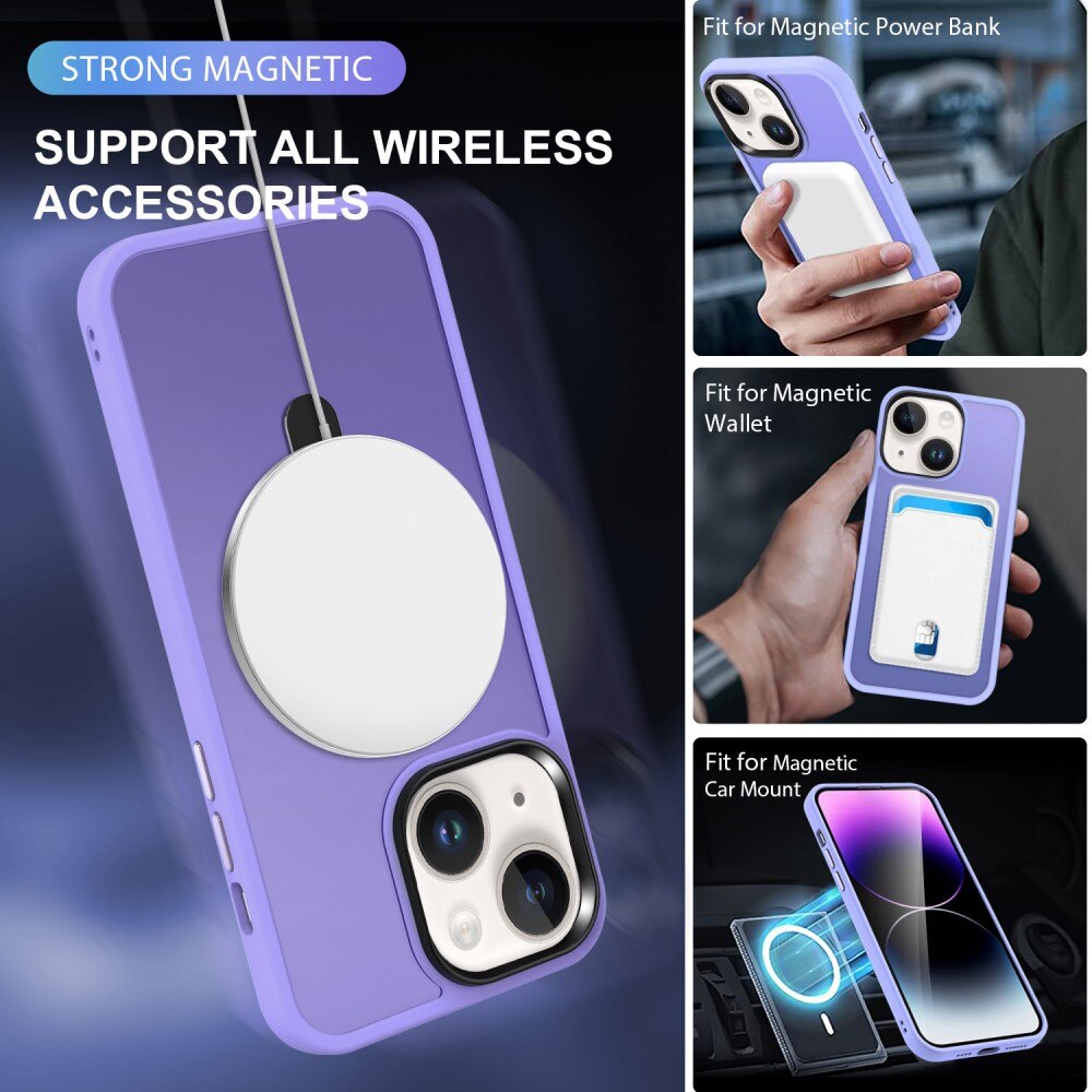 iPhone 13 Hybrid-Hülle MagSafe Ring Lila