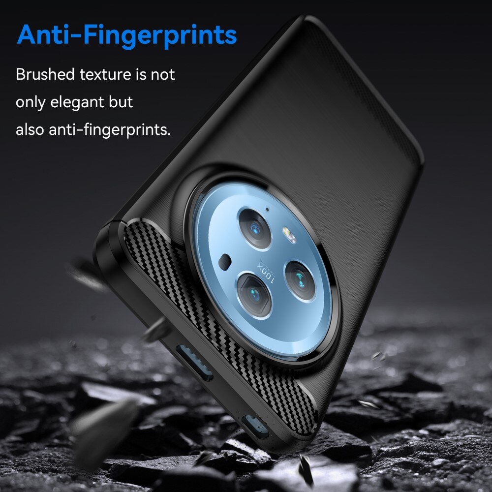 Honor Magic5 Pro Hülle TPU Brushed Schwarz