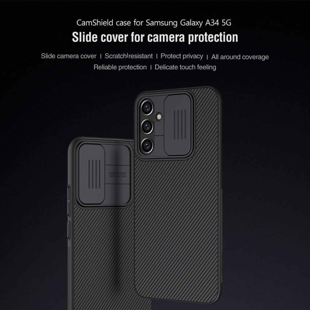 CamShield Hülle Samsung Galaxy A34 schwarz