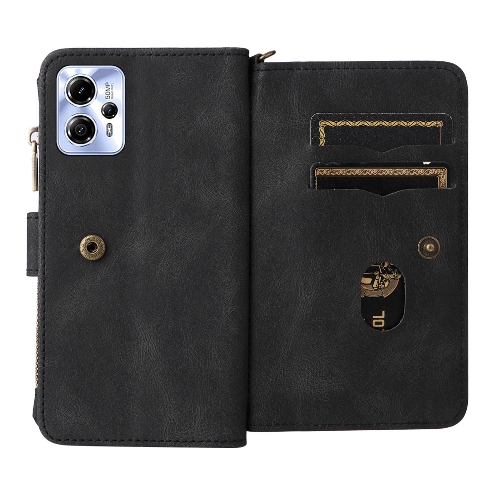 Motorola Moto G23 Leather Multi-Wallet schwarz