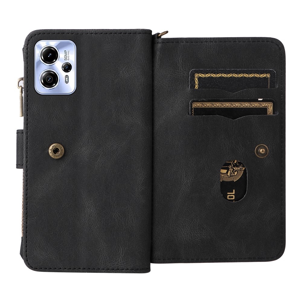 Motorola Moto G53 Leather Multi-Wallet schwarz