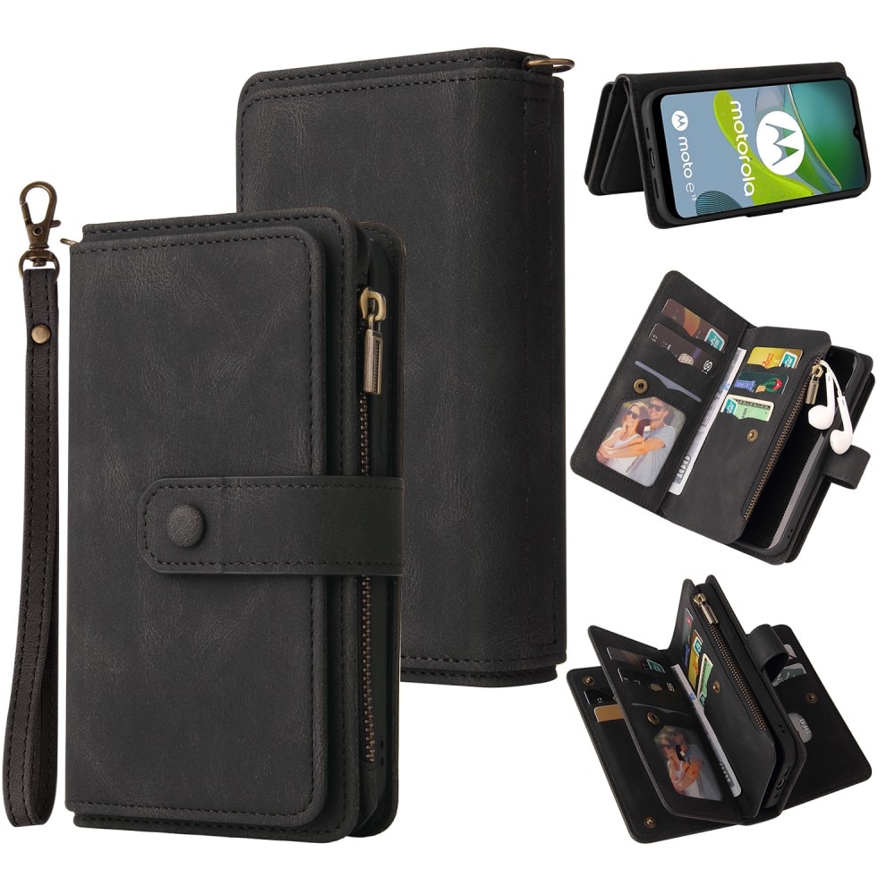 Motorola Moto E13 Leather Multi-Wallet schwarz