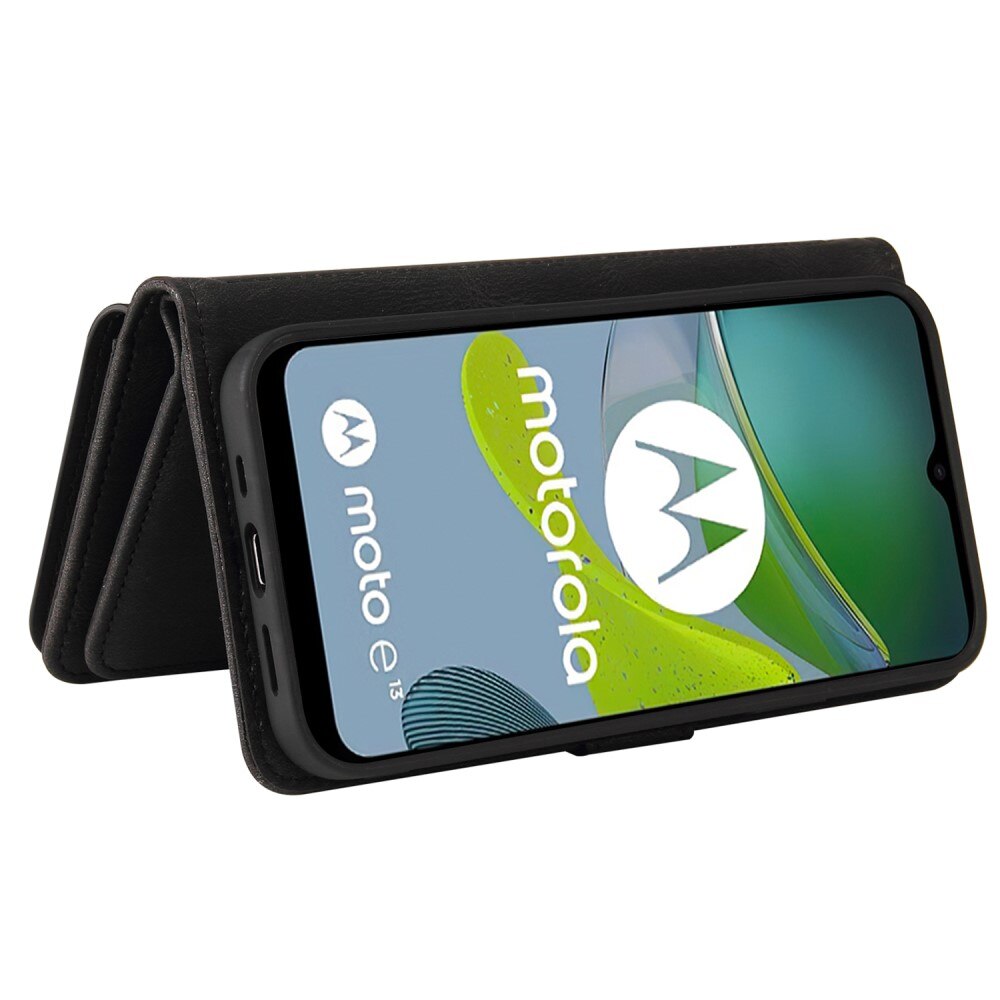 Motorola Moto E13 Leather Multi-Wallet schwarz