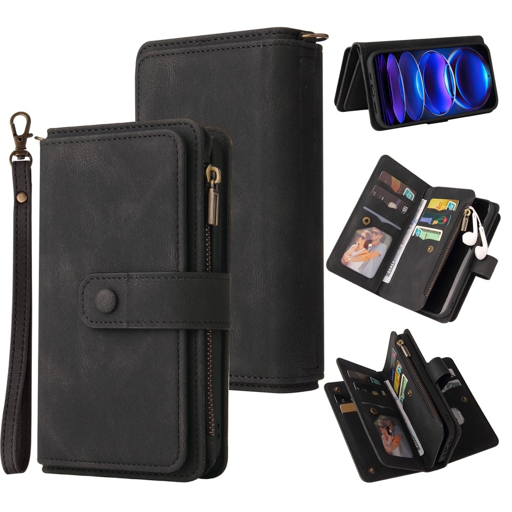 Xiaomi Redmi Note 12 Pro 5G Leather Multi-Wallet schwarz