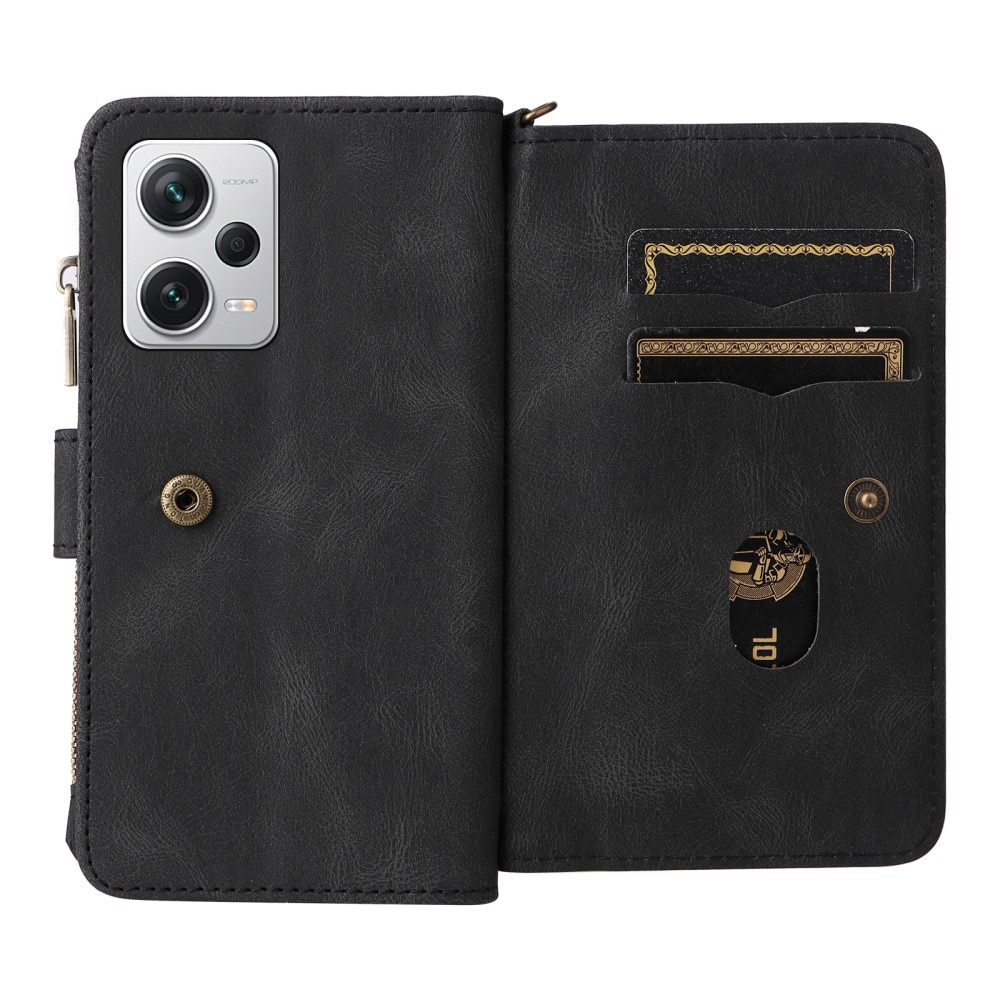Xiaomi Redmi Note 12 Pro 5G Leather Multi-Wallet schwarz