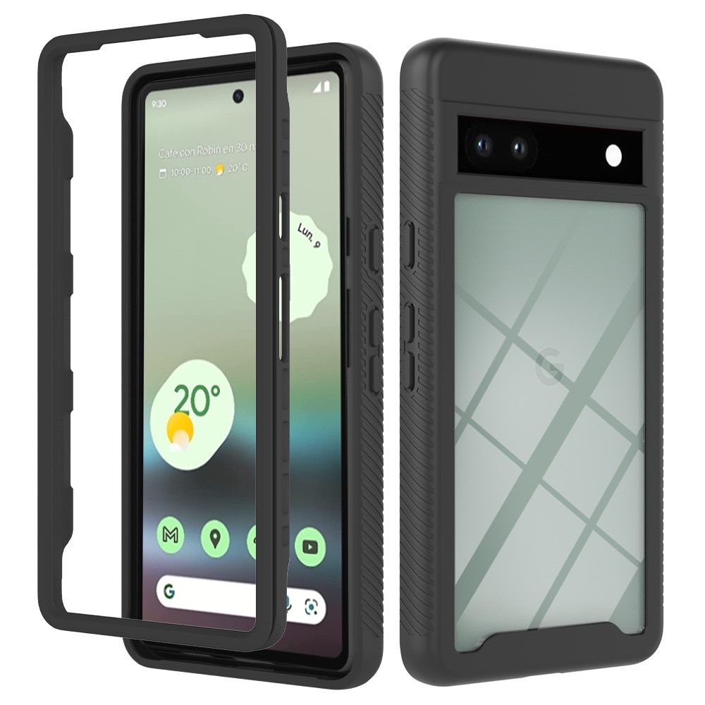 Google Pixel 7a Full Cover Hülle Schwarz