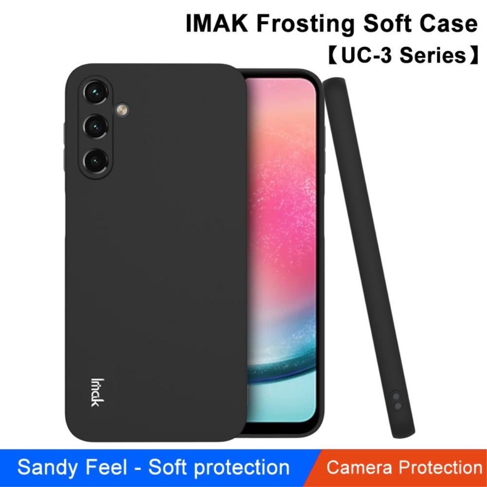 Frosted TPU Case Samsung Galaxy A24 schwarz