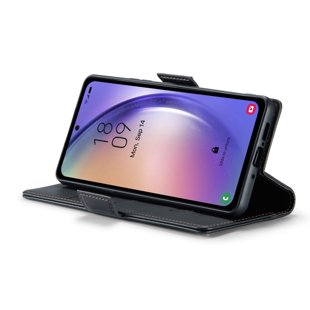 RFID-geschützte Slim Portemonnaie-Hülle Samsung Galaxy A54 Schwarz