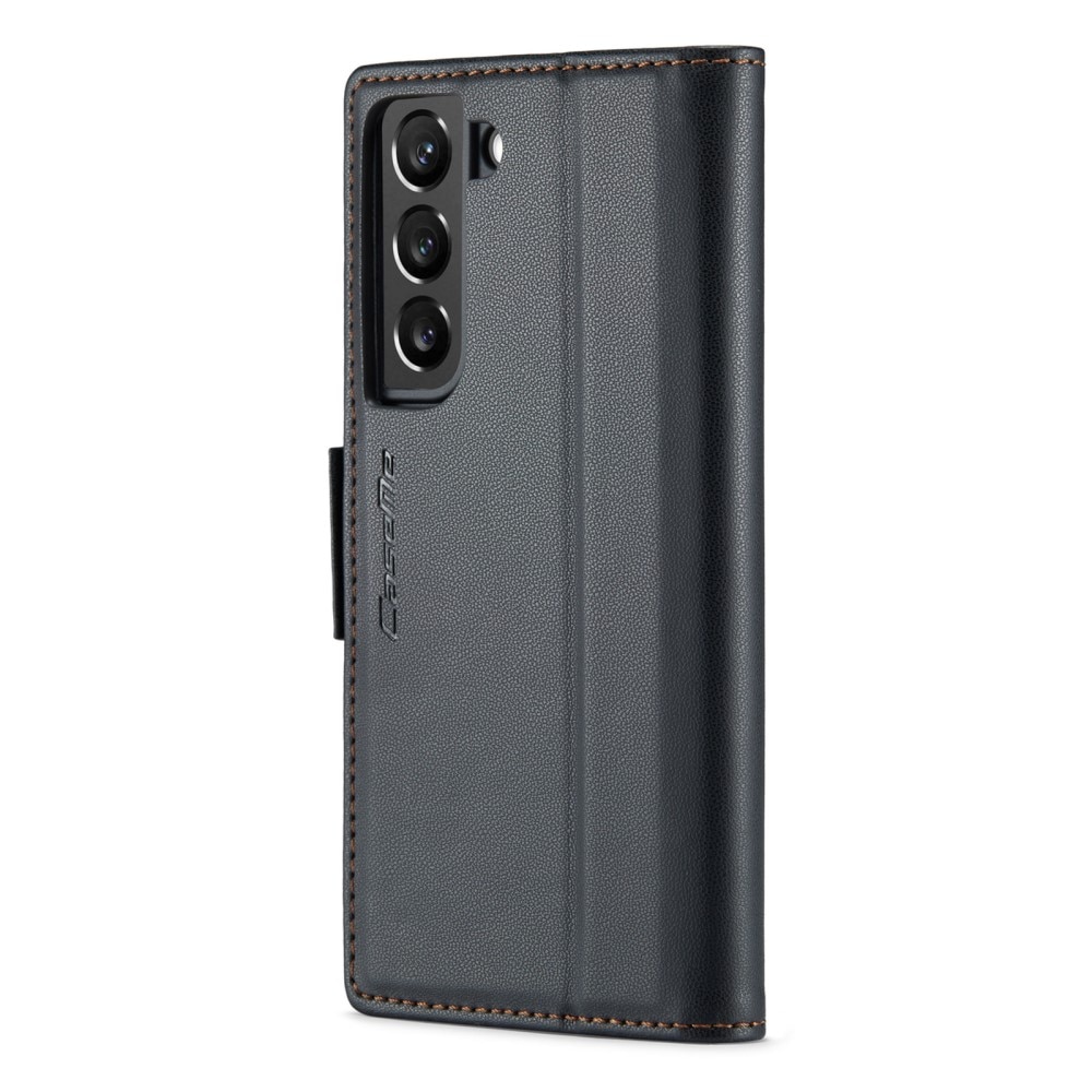 RFID-geschützte Slim Portemonnaie-Hülle Samsung Galaxy S22 Plus schwarz