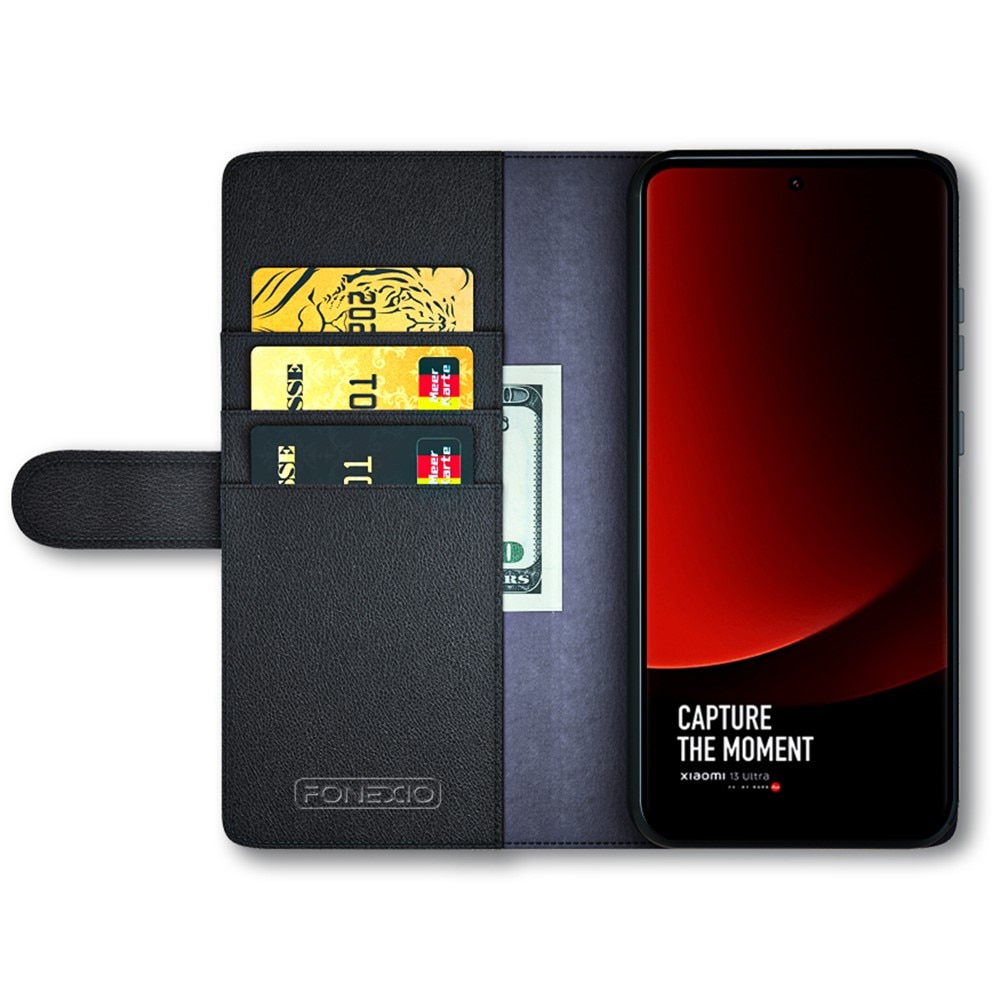 Xiaomi 13 Ultra Echtlederhülle Schwarz