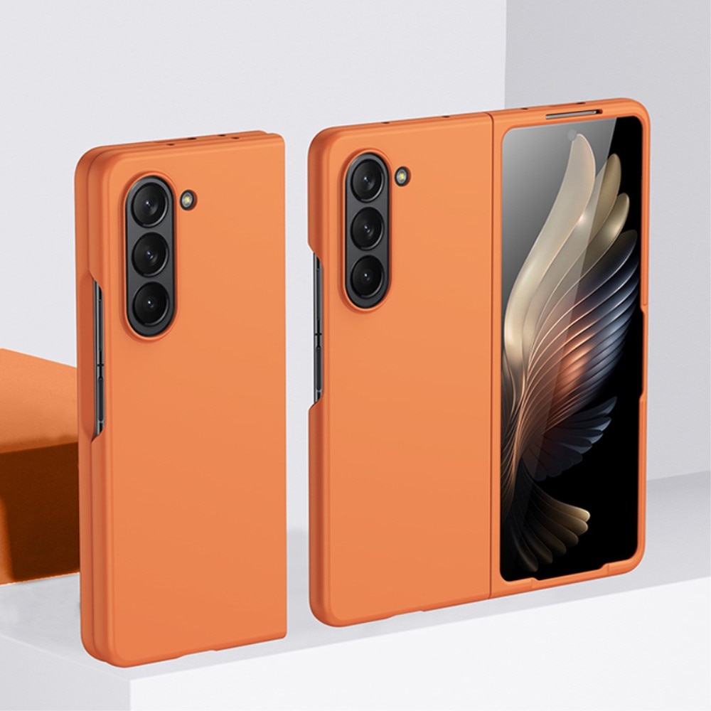 Samsung Galaxy Z Fold 5 Gummierte Hardcover orange