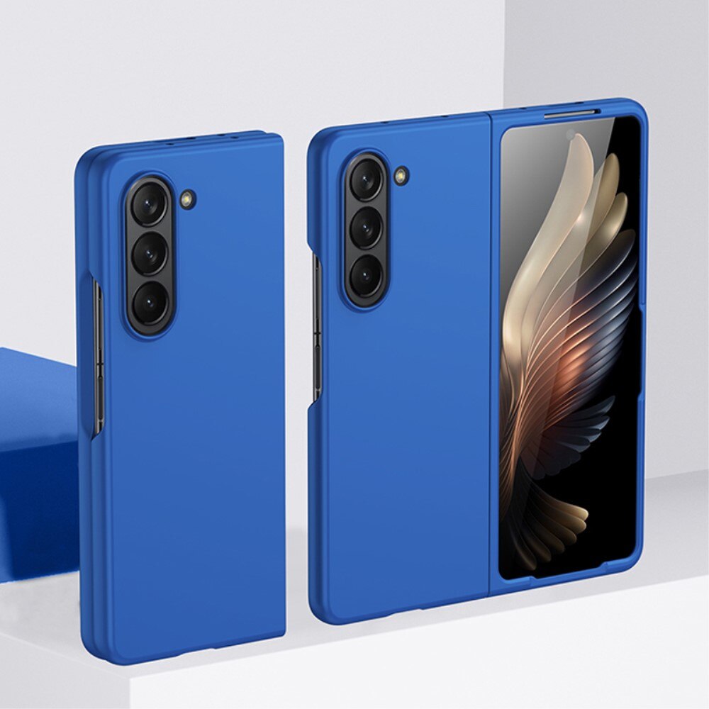 Samsung Galaxy Z Fold 5 Gummierte Hardcover blau