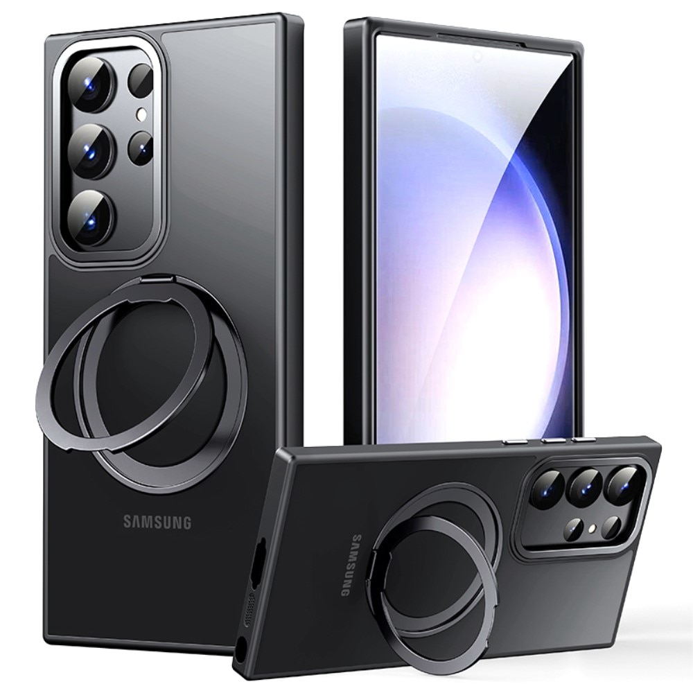 Samsung Galaxy S23 Ultra Hybrid-Hülle MagSafe Ring schwarz