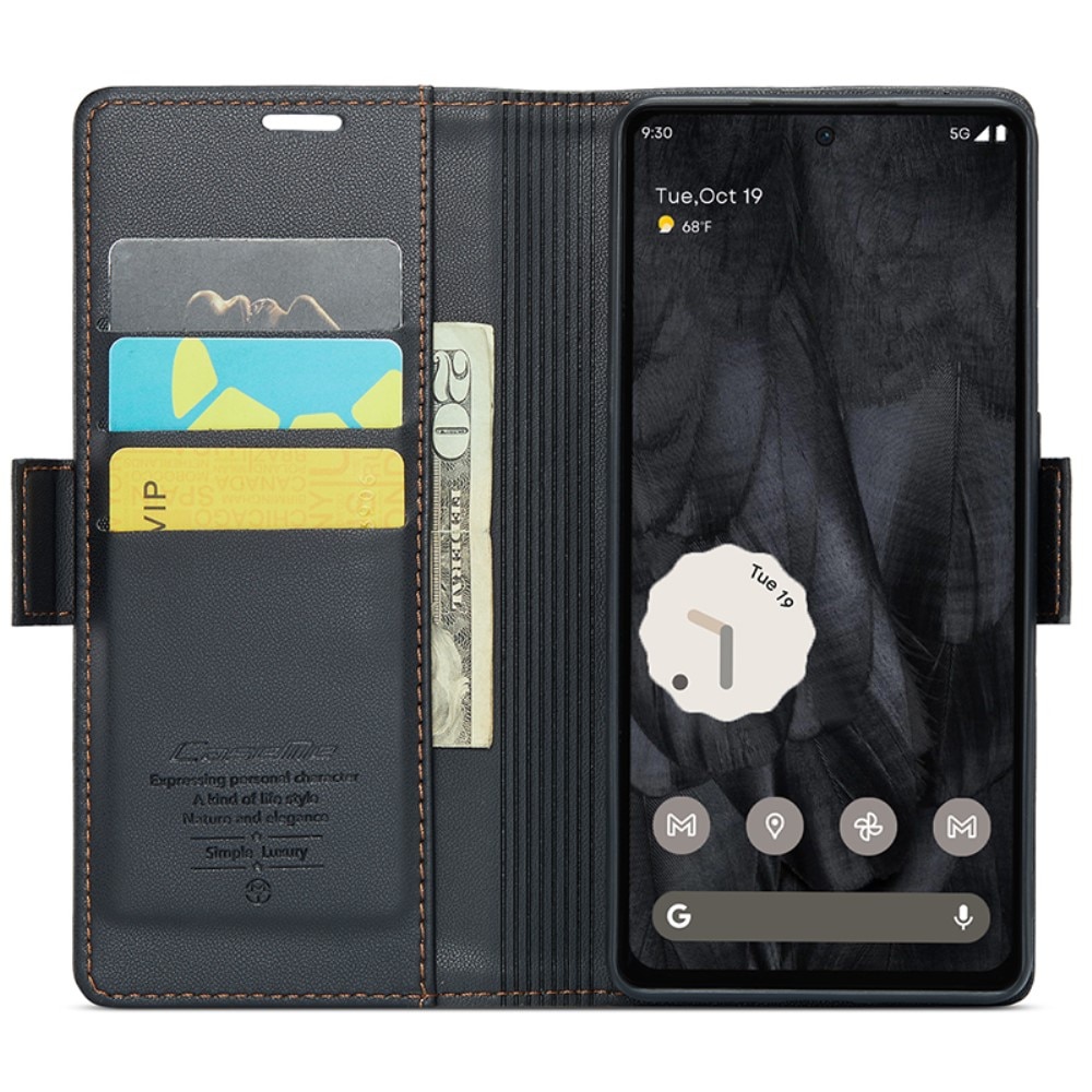 RFID-geschützte Slim Portemonnaie-Hülle Google Pixel 8 Pro schwarz