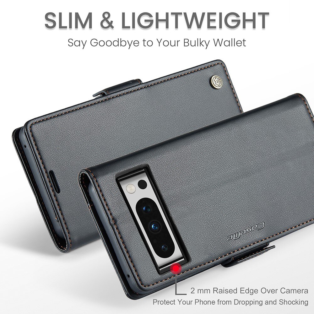 RFID-geschützte Slim Portemonnaie-Hülle Google Pixel 8 Pro Schwarz