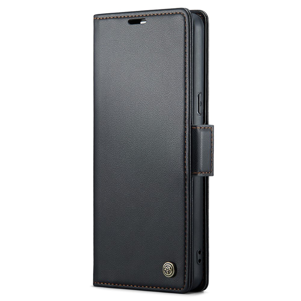 RFID-geschützte Slim Portemonnaie-Hülle Google Pixel 7a Schwarz