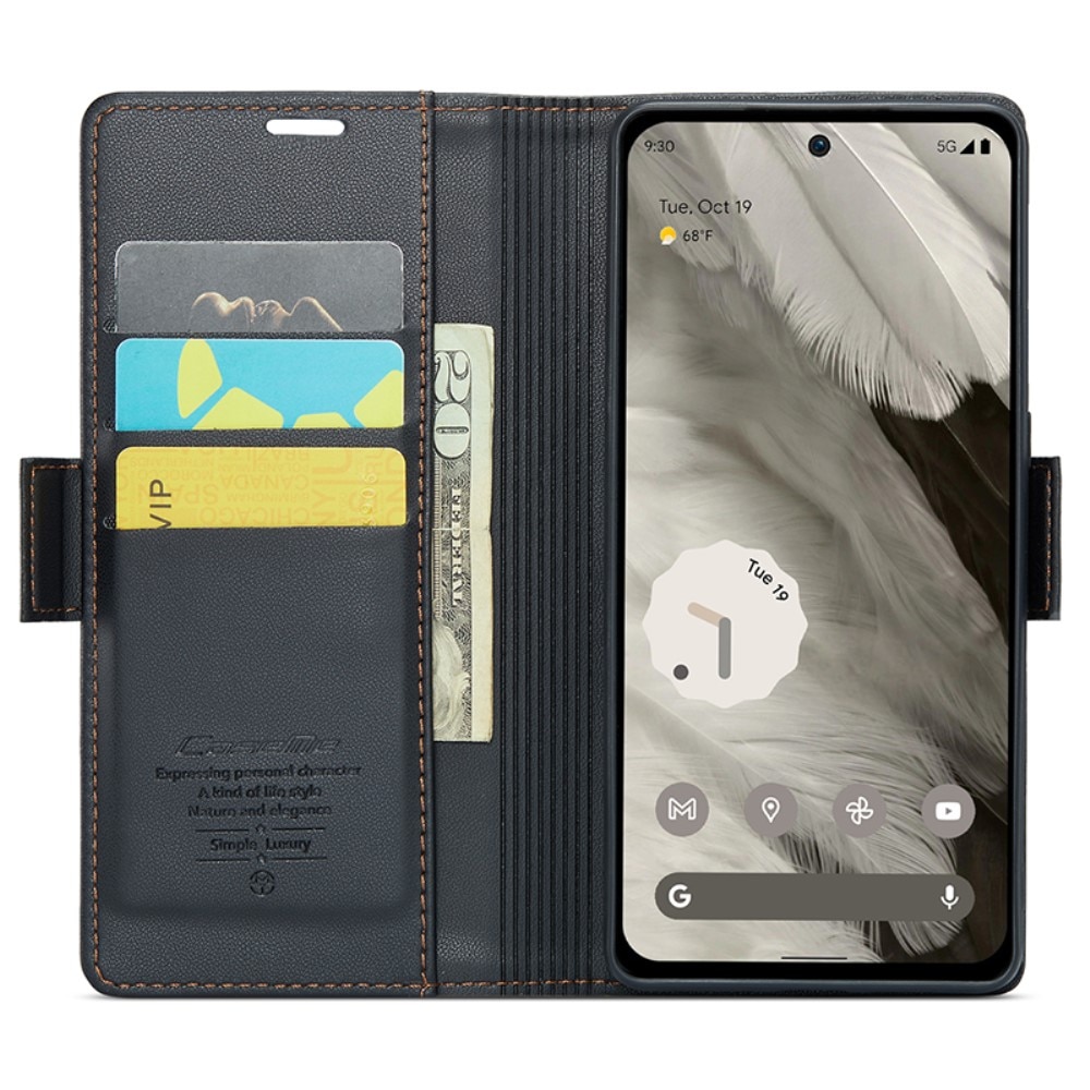 RFID-geschützte Slim Portemonnaie-Hülle Google Pixel 8 schwarz