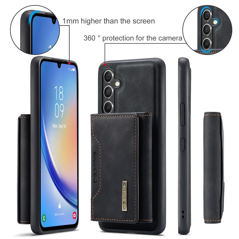 Magnetic Card Slot Case Samsung Galaxy A14 Schwarz