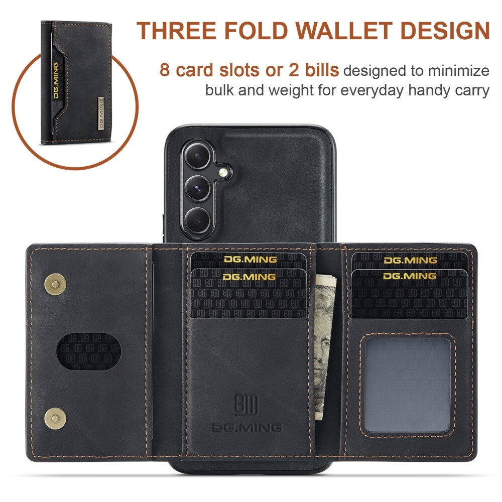Magnetic Card Slot Case Samsung Galaxy A14 Schwarz